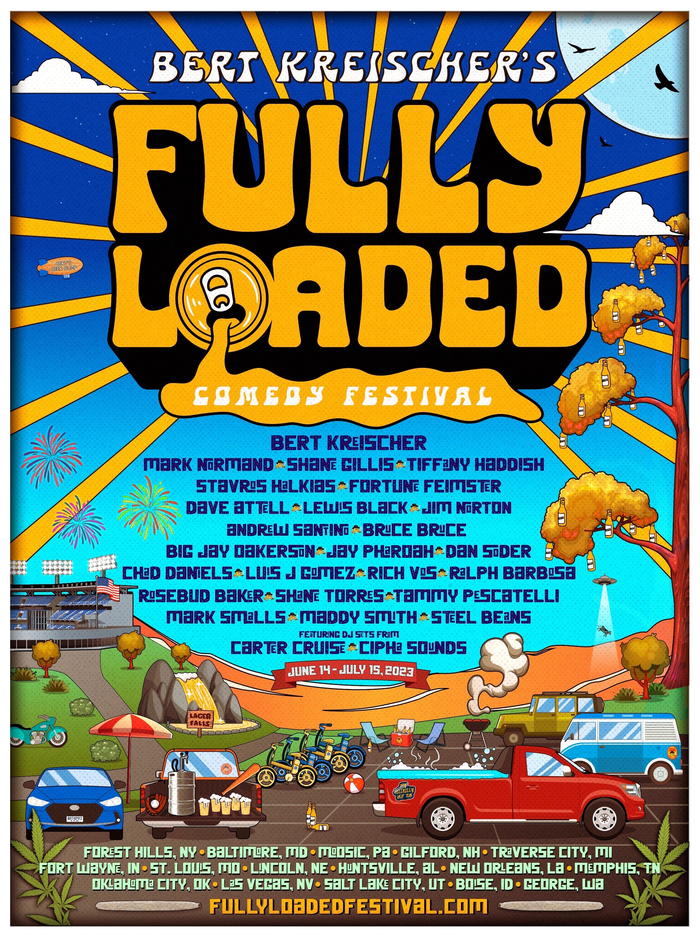 Bert Kreischer — Fully Loaded tour key art v1
